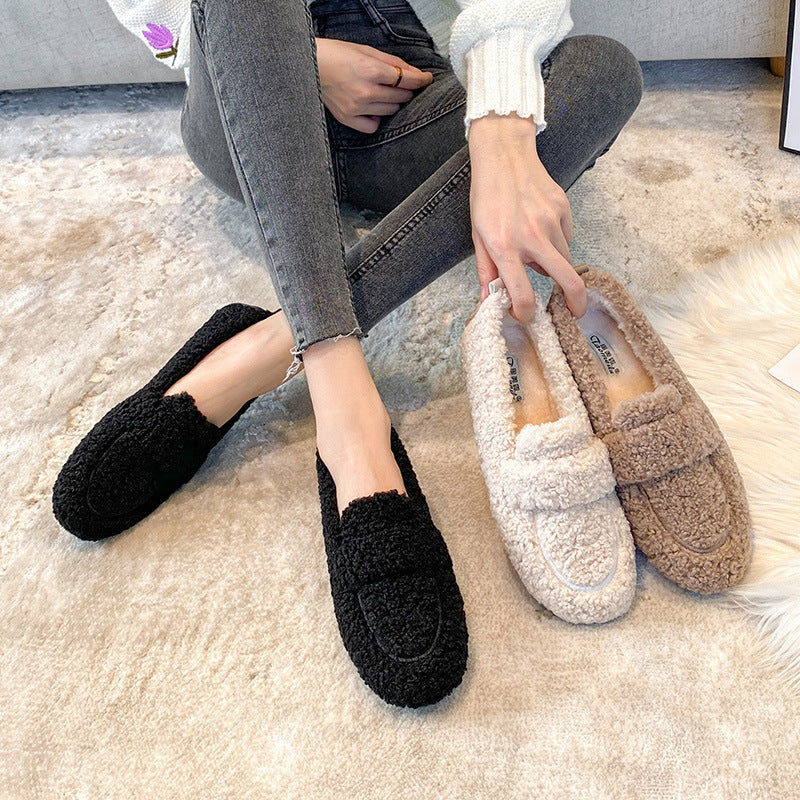 Winter Plush Flats Shoes