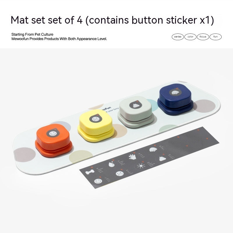 4 Colors Pet Communication Button One-click Toy