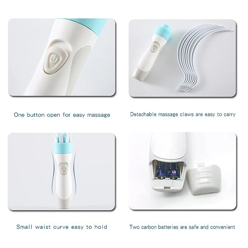 Electric Head Massager Scalp Vibration Massage Eight Claw Massager