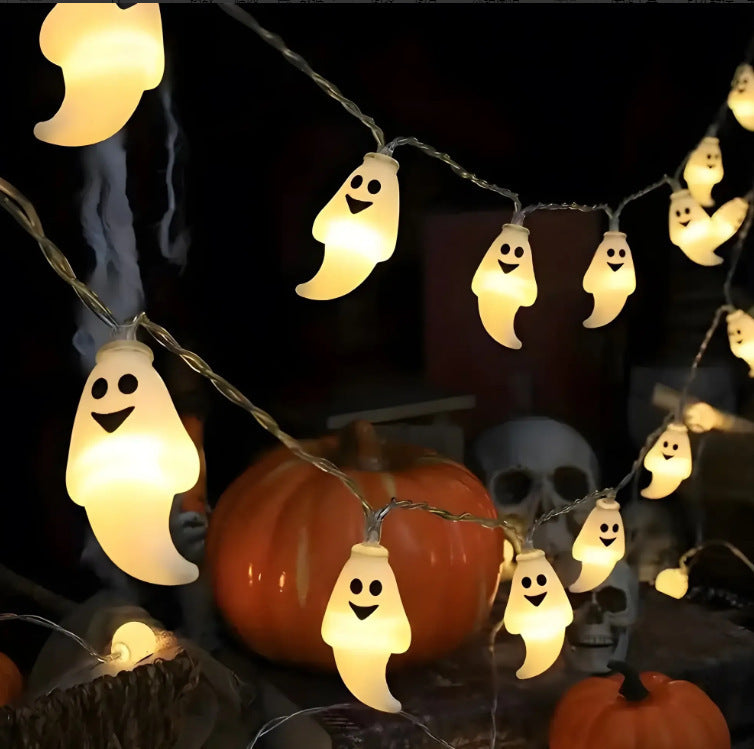 Halloween Lighting Chain Pumpkin Ghost Bat Indoor And Outdoor Home Decoration
