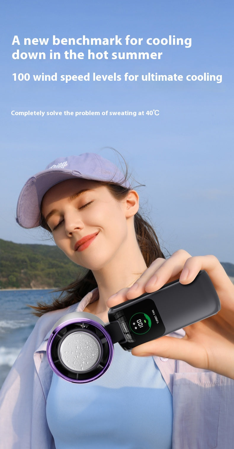 Ice Pack High-Speed Handheld and Hanging Neck Electric Fan