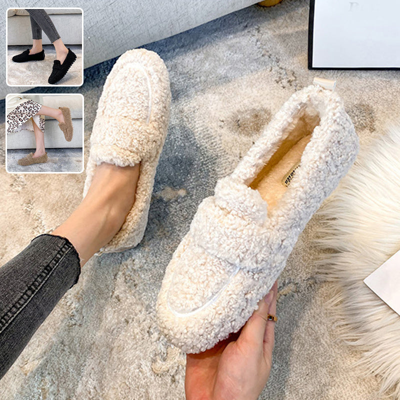 Winter Plush Flats Shoes