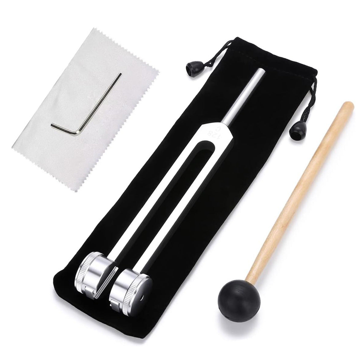 128 Hz Weighted Bio-Acoustic Tuning Fork For Healing Chakra,Sound Therapy,Relieve Stress