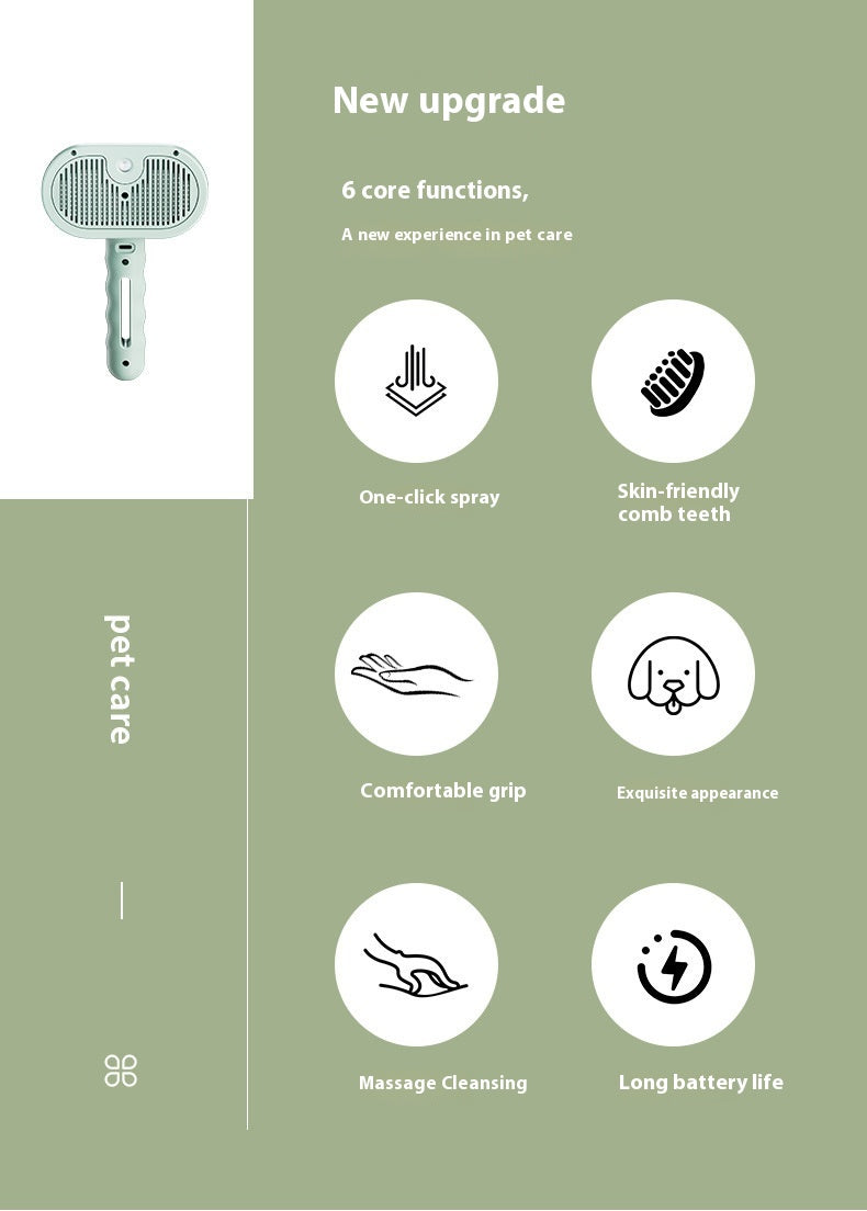 Pets Spray Hair Cleaning Grooming Water Brush