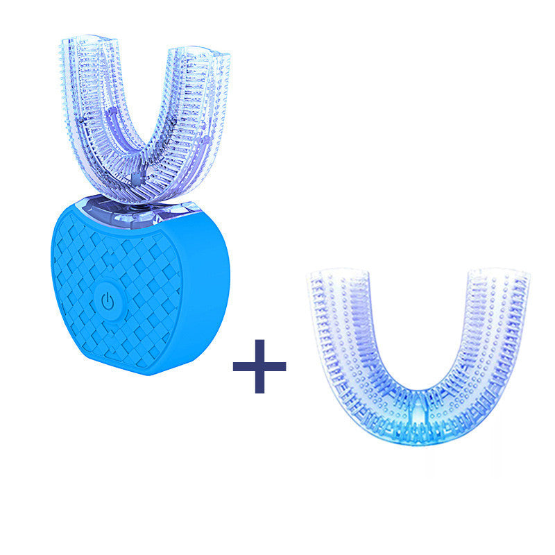 360 Degrees Intelligent Automatic Electric Waterproof Whitening Blue Light Toothbrush