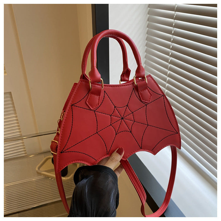 Halloween Spider Web Shoulder Bag With Handle