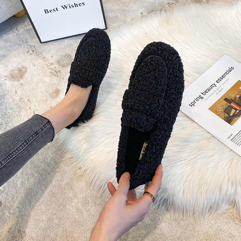 Winter Plush Flats Shoes
