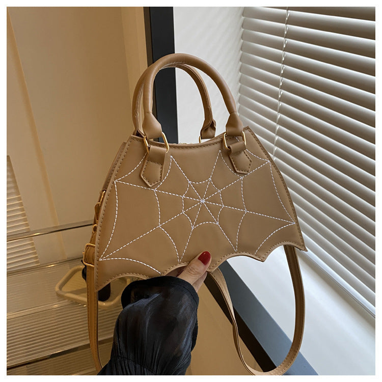 Halloween Spider Web Shoulder Bag With Handle