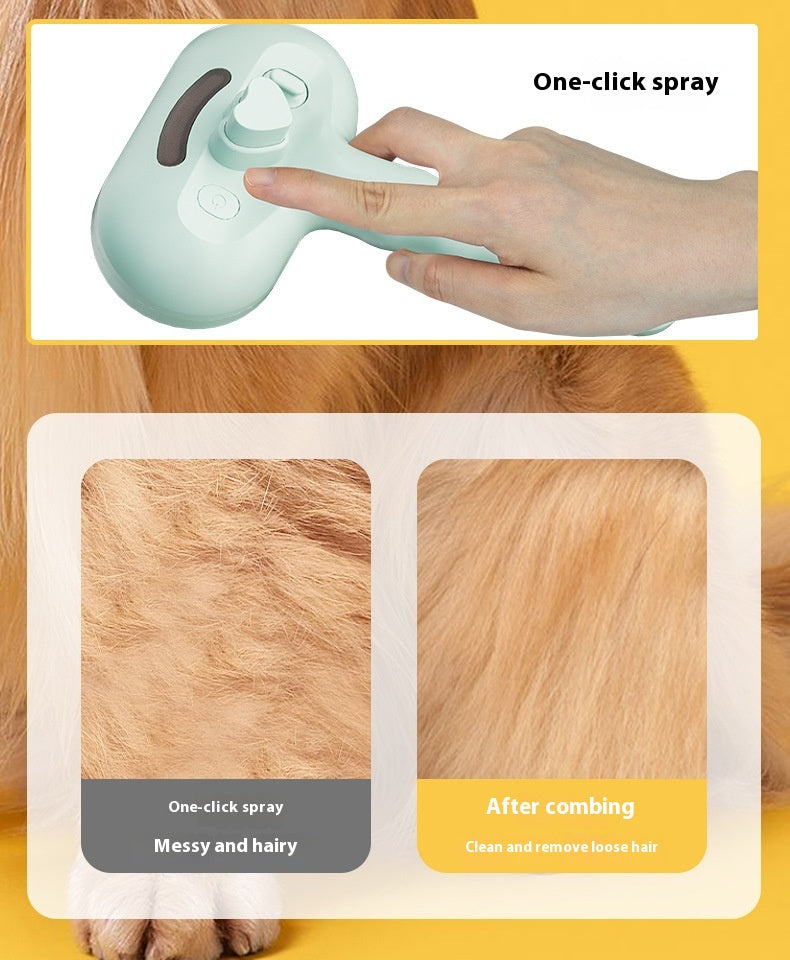 Pets Spray Hair Cleaning Grooming Water Brush