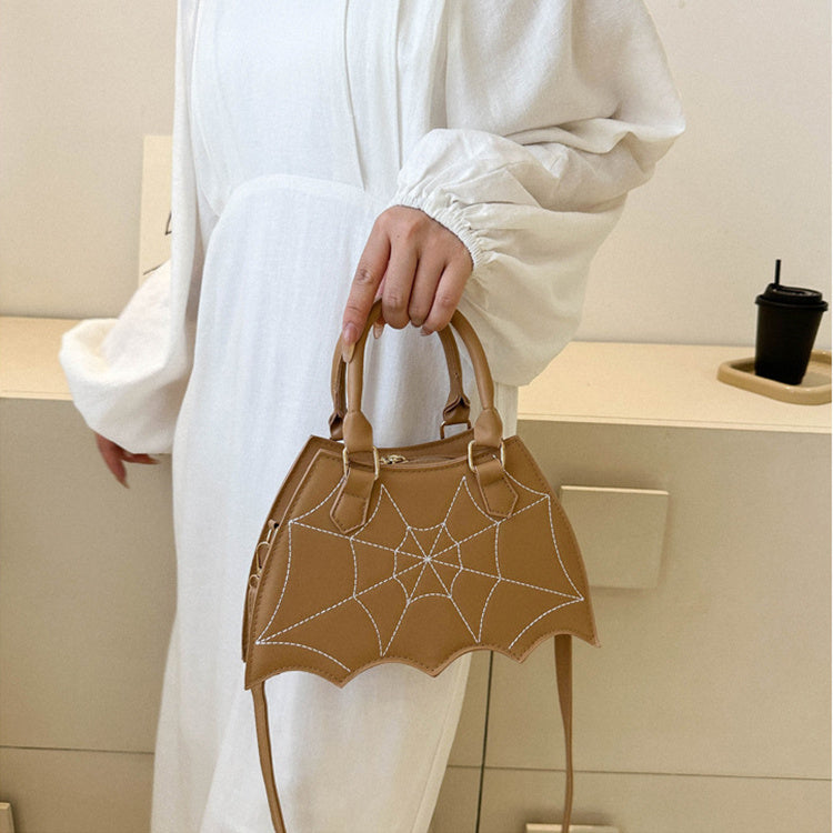 Halloween Spider Web Shoulder Bag With Handle