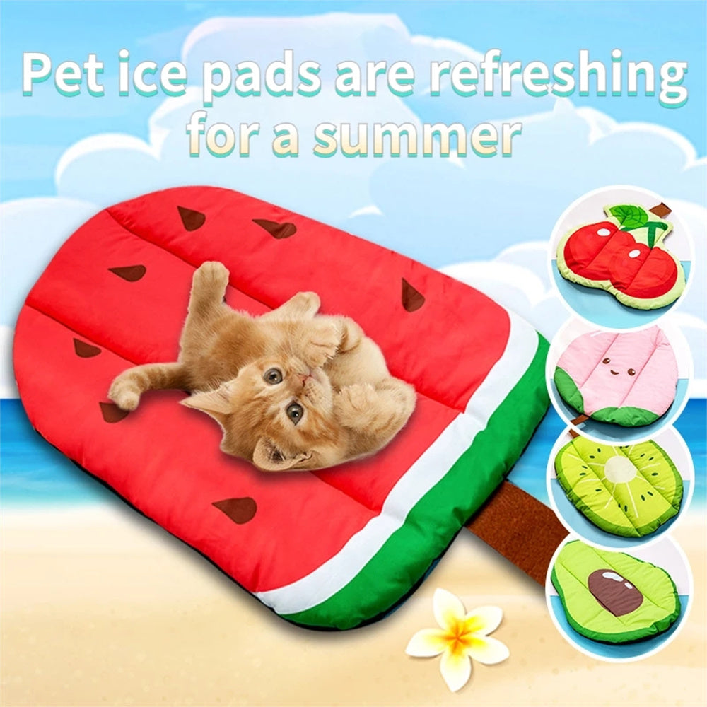 Cooling Mat Summer Fruit Pet Beds