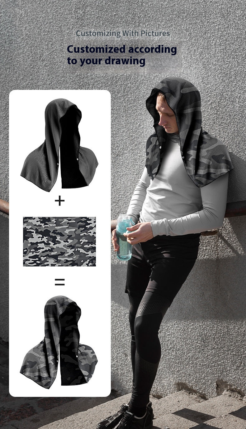 Quick Drying Sports U-shaped Hoodie Cooling Towel