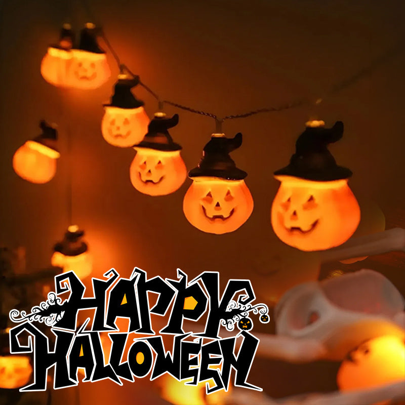 Halloween Lighting Chain Pumpkin Ghost Bat Indoor And Outdoor Home Decoration
