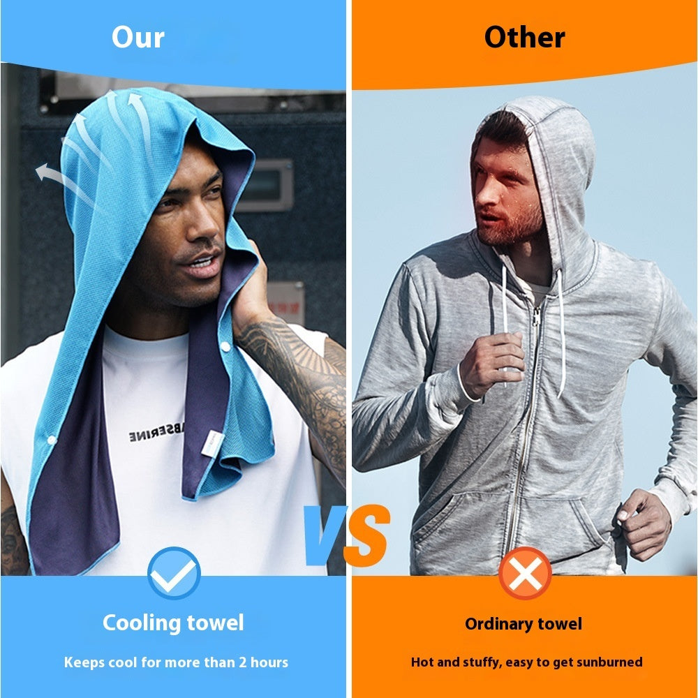 Quick Drying Sports U-shaped Hoodie Cooling Towel