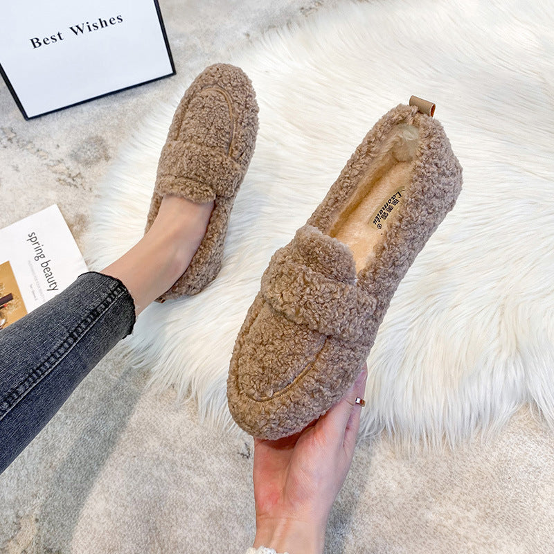 Winter Plush Flats Shoes