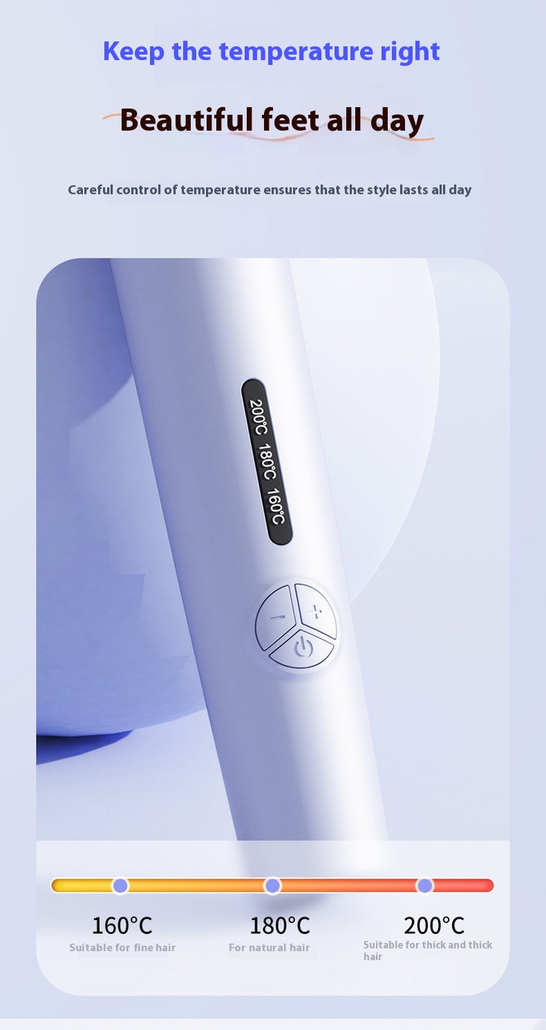 2 In 1 Automatic Hair Curler Negative Ion Electric Ceramic Straightener