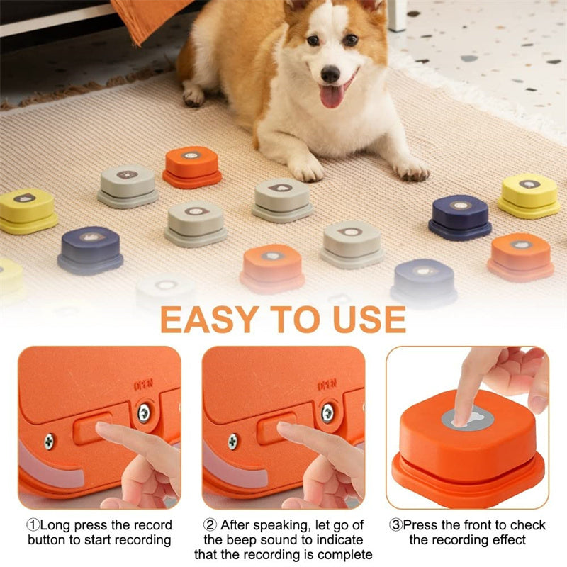 4 Colors Pet Communication Button One-click Toy