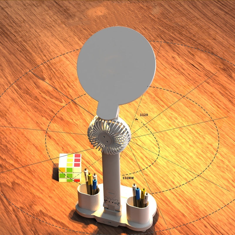 LED Clock, Plug-in Fan USB Dimmable Eye Protection Reading Night Light