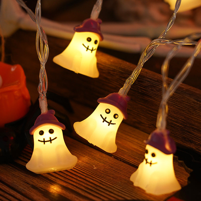 Halloween Lighting Chain Pumpkin Ghost Bat Indoor And Outdoor Home Decoration