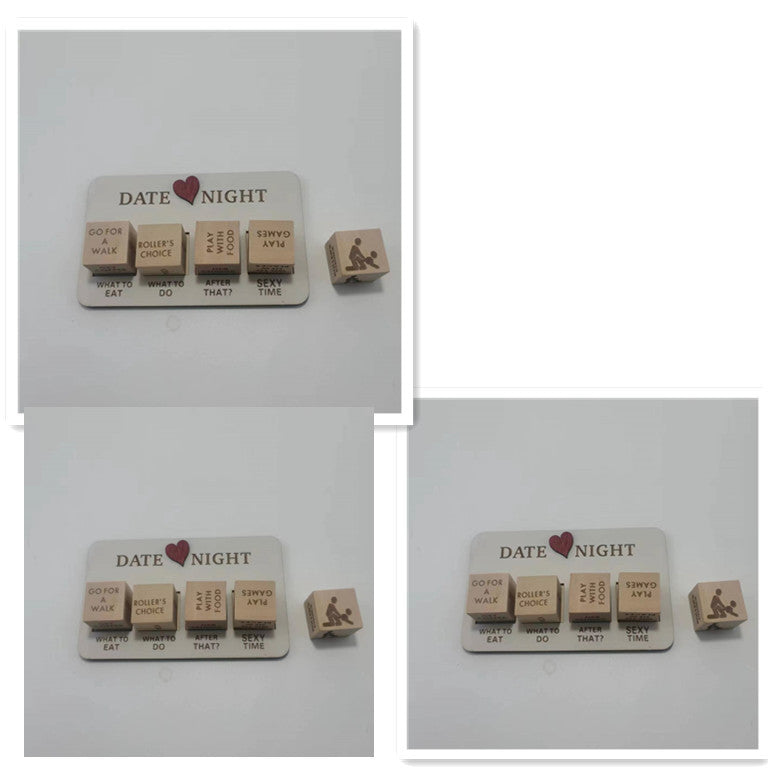 Wooden Date Night Ideas Game Dice Romantic Couple