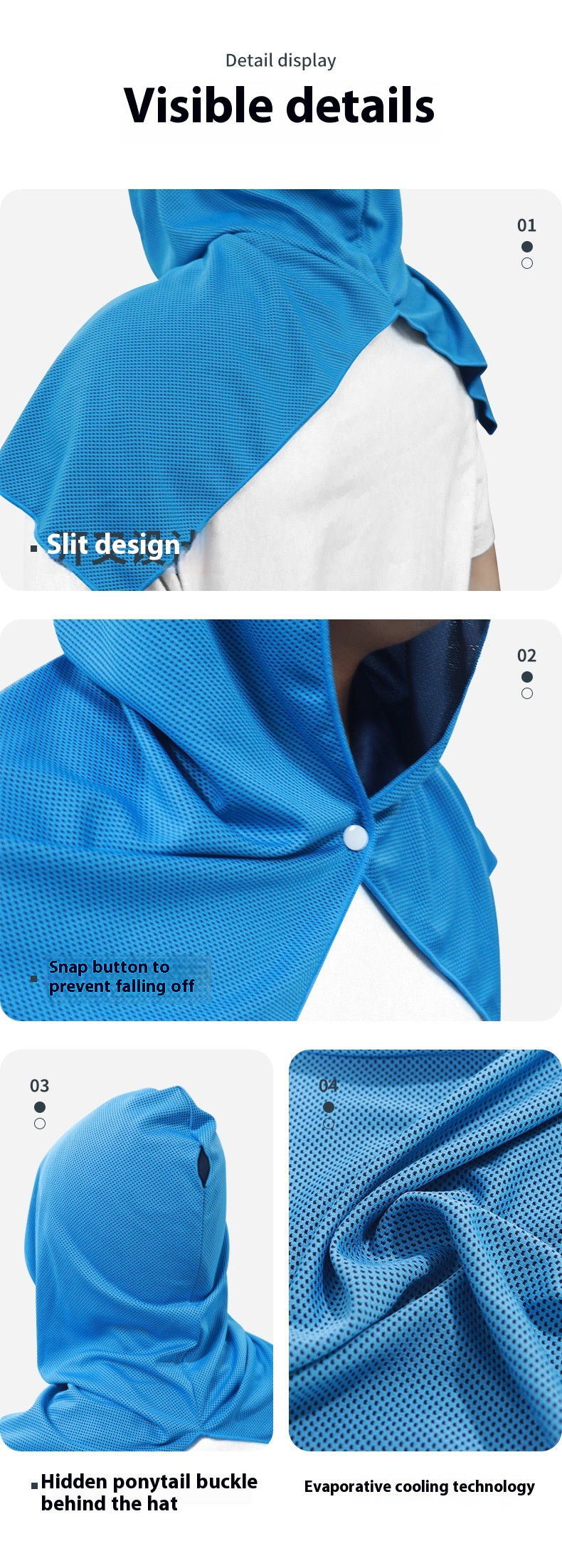 Quick Drying Sports U-shaped Hoodie Cooling Towel