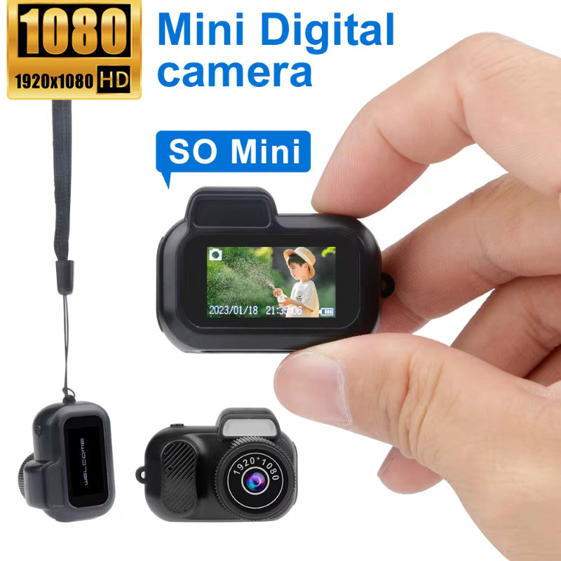 Retro Mini Camera With Screen 1080p HD Portable Camera Video