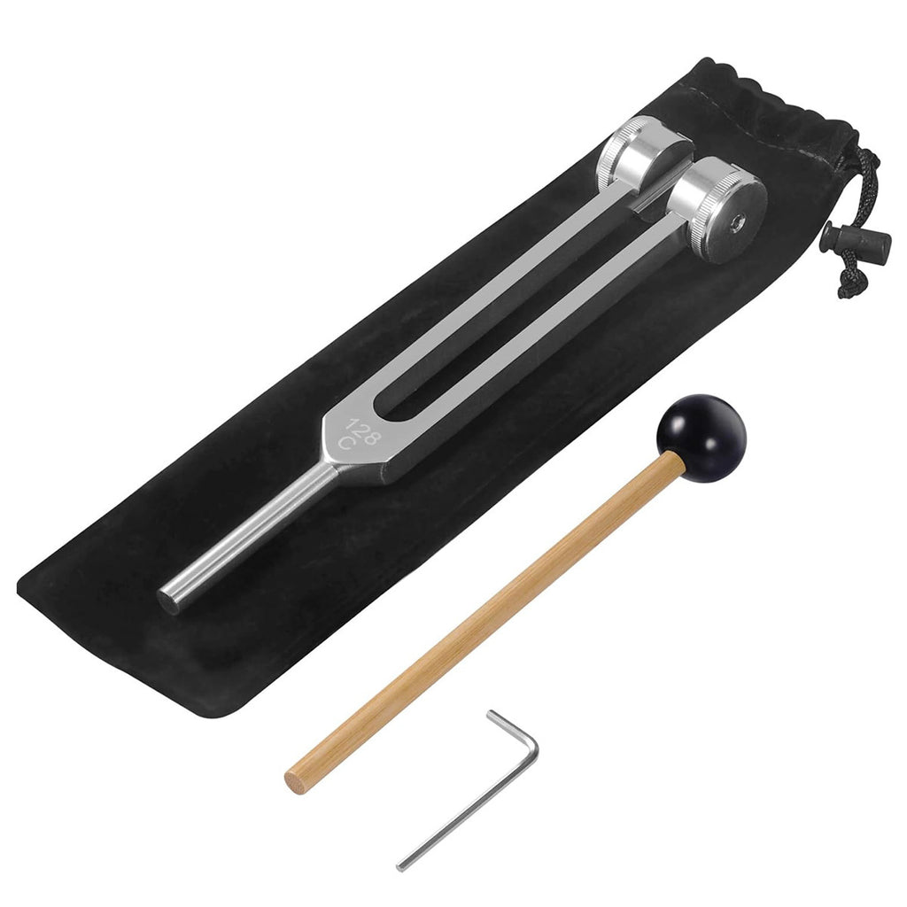 128 Hz Weighted Bio-Acoustic Tuning Fork For Healing Chakra,Sound Therapy,Relieve Stress